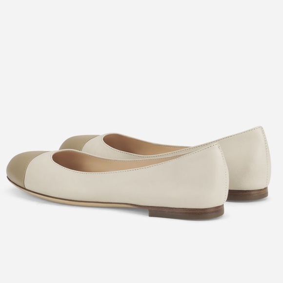 AGL Milly Bicolor Cap Toe Leather Ballet Flats Size 42/11 - Picture 6 of 9